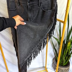 Express Black Fringe Skinny Jeans Size 6R